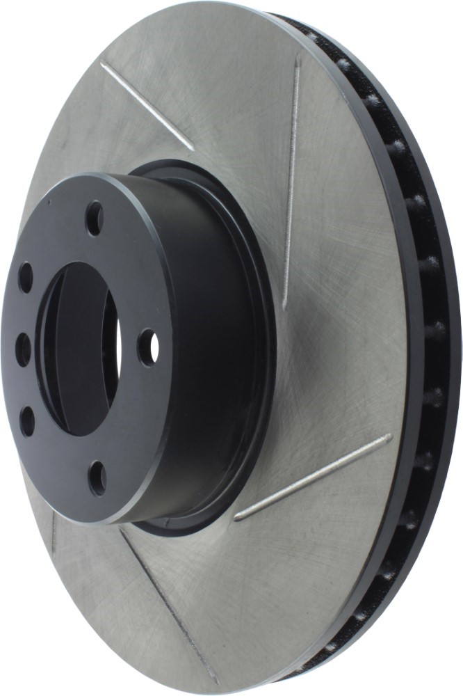 Left StopTech 126.58014SL Sport Slotted Rotor 