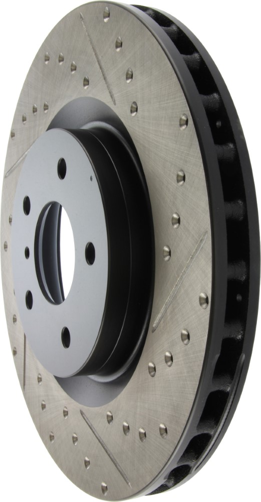 StopTech Sport slotted & drilled front rotor 324x30mm, Left