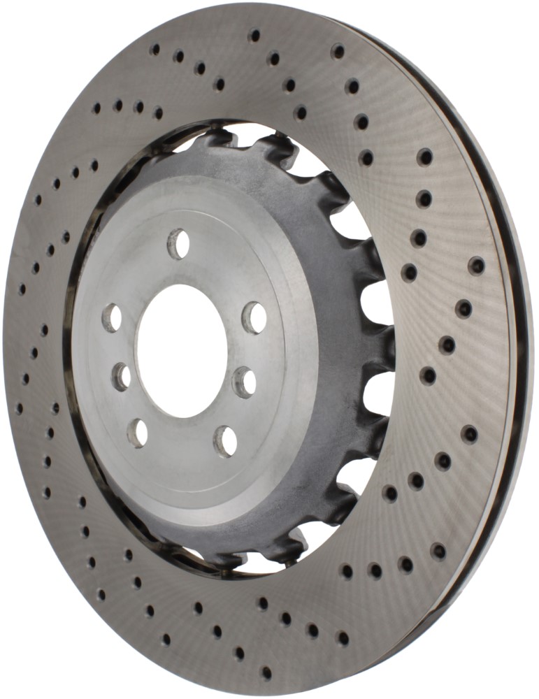 Centric Premium cross-drilled rear rotor 396x24mm, Right