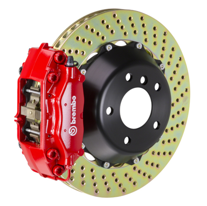 Brembo GT rear BBK with 4-piston GT3 calipers and 345x28mm drilled or slotted rotors