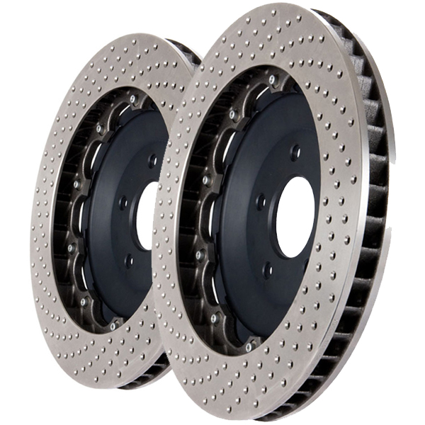 AeroRotor Replacement Kit (ARK) Rear rotor upgrade - 380x30mm 2-piece  floating rotors - Drilled (Pair)