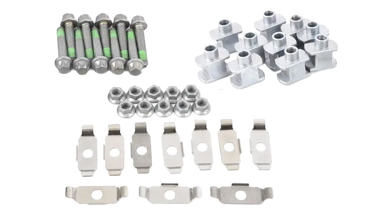 Brembo H-Bobbin style floating rotor mounting kit, w/o wear plates, 10 hole mounting