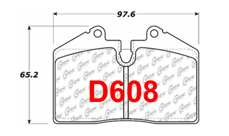 Front/Rear Pads Same - D608<br><small>298x28mm Front Rotors</small>