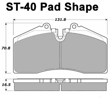 Pads for StopTech ST-40 Caliper
