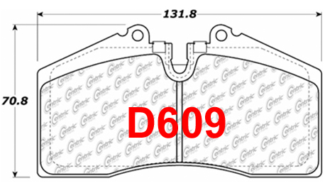Front Pads Bigger - D609<br><small>304x32mm Front Rotors</small>