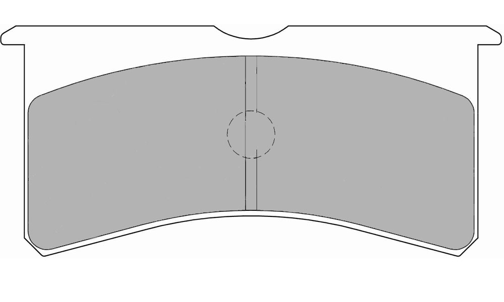 DR21 Pad Shape<br><small>Standard Annulus Rotors<br>43mm Radial Pad Depth</small>