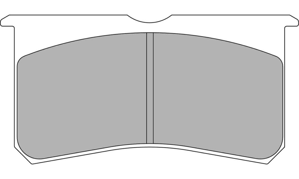 DR98 Pad Shape<br><small>Wide Annulus Rotors<br>50mm Radial Pad Depth</small>