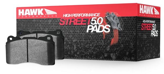 Hawk HPS 5.0 brake pads - race caliper (CP3905-D54) [1 box required] 18mm thick, no center eyelet
