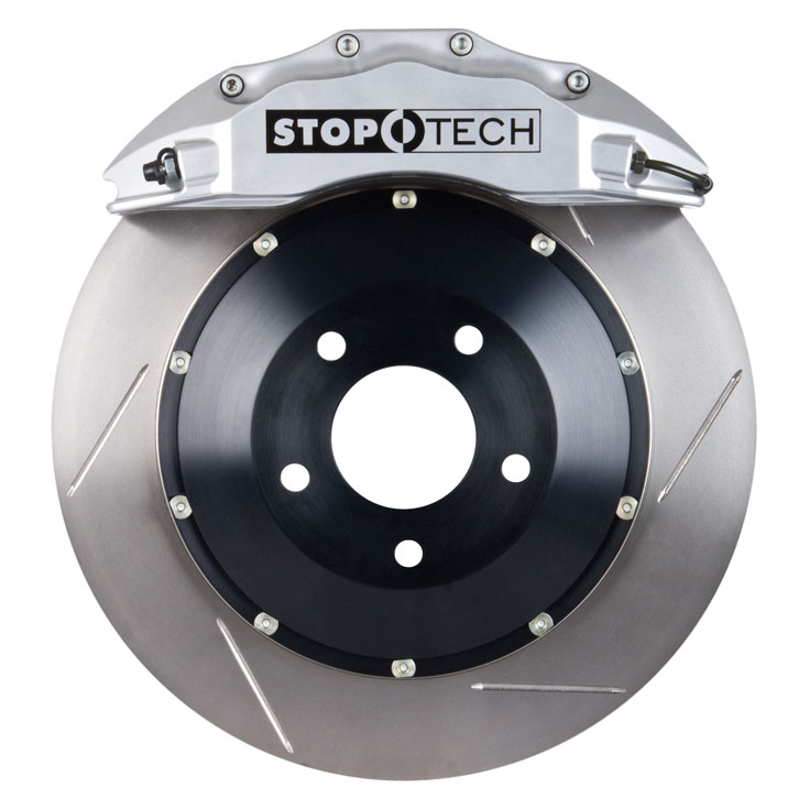 StopTech front BBK with Silver ST-60 calipers, slotted 380x32mm rotors